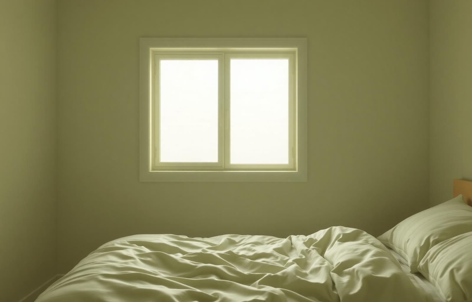 Chambre apaisante avec lumière douce